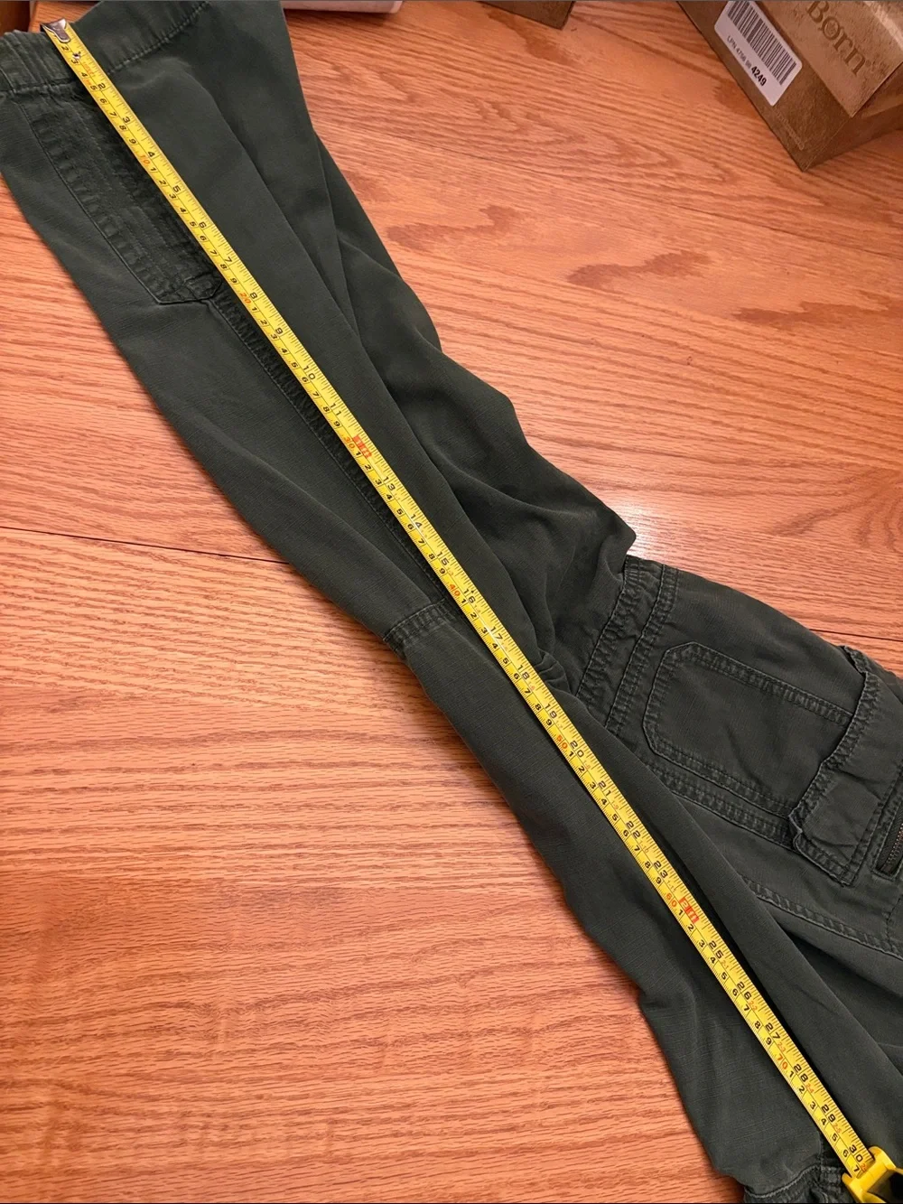 Eddie Bauer Ripstip Women’s Olive Green Boot Cut Cargo Pants